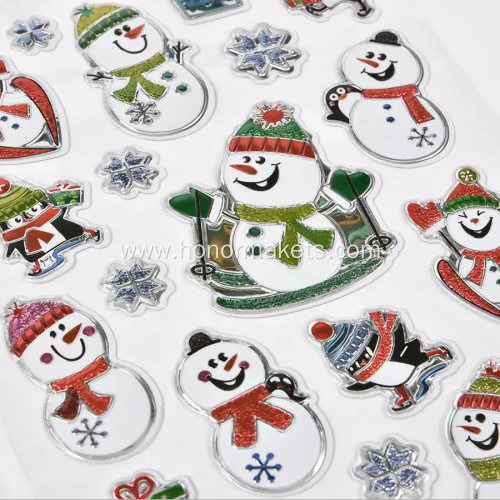 Christmas Custom Die Cut puffy sticker
